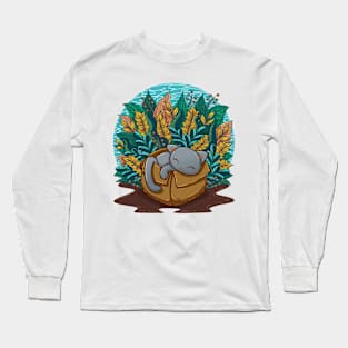 It It Fits Line Art Illustration Long Sleeve T-Shirt